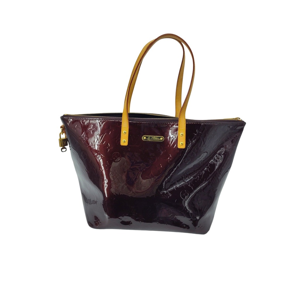 Louis Vuitton Monogram Vernis Bellevue GM Patent Tote Bag Amarante Handbag